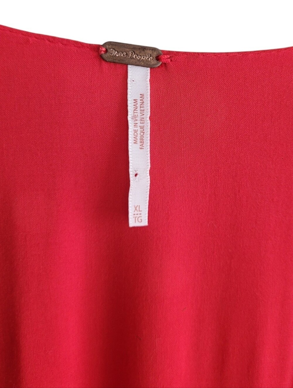 Free People Red Floral Polka Dot Mini Dress - Picture 11 of 15